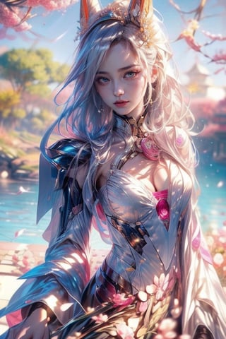  jinx in league of legends 
background flower background  stars background Masterpiece sky, universe angle, upper body,and lower body (brighteyes:1.2)photo of beautiful age 18 girl, pastel hair, freckles sexy, beautiful, close up, young, dslr, 8k, 4k, ultrarealistic, realistic, natural skin, textured skinolo girl holding detail floral print umberalla wearing detail japanese kimono cherry blosom tree detail hair kind face, looks at the viewer, (masterpiece), (best quality), (ultra-high quality), (8k resolution), (over-detailed), (ray tracing), erte 12k, high definition, cinematic, neoprene,, portrait featured on unsplash, stylized digital art, smooth, ultra high definition, 8k, unreal engine 5, ultra sharp focus, intricate artwork masterpiece, ominous, epic, TanvirTamim, trending on artstation, by artgerm, h. r. giger and beksinski, highly detailed, vibranta close up of a woman with white hair and a white mask, beautiful character painting, guweiz, artwork in the style of guweiz, white haired deity, by Yang J, epic exquisite character art, stunning character art, by Fan Qi, by Wuzhun Shifan, guweiz on pixiv artstation,kristinapimenova,alluring_lolita_girl,mecha,behisheroine,high heels