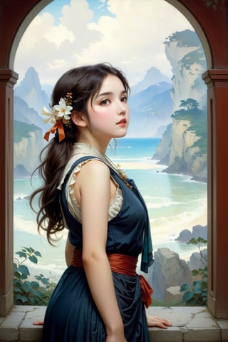 Art, Unity 8K Wallpaper, Super Detailed, Beautiful and Aesthetic, Masterpiece, Top Quality, {one solo heroine}, looking up POV, by Pierre-Auguste Renoir ~ Paul Peel ~ John Singer Sargent ~ Alexandre-Jacques Chantron ~ John William Godward ~ John William Waterhouse ~ Han-Wu Shen ~ Ishitaka Amano ~ Chakrapan Posayakrit ~ Kim Jung Gi ~ Kei Mieno ~ Ikushima Hiroshi ~ WLOP ~ William-Adolphe Bouguereau ~ Alphonse Mucha ~Luis Royo ~ Jock Sturges photography ~ Range Murata