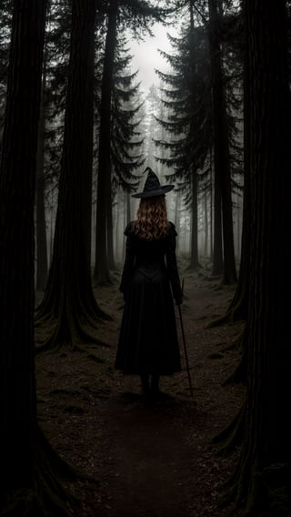 A mysterious witch, surrounded by trees with faces, beckons you into a mystical forest. Hidden creatures peer from the shadows, inviting you on an adventure like no other. This is Halloween time