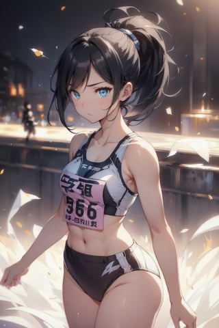 anime style beautiful woman, 1girl, (ponytail), black hair, (long hair), 

Slender, skinny, (turime), thick eyebrows, 

vibrant colors, sharp focus, best quality, depth of field, cinematic lighting, (illustration, 8k CG, extremely detailed), ultra-detailed, high resolution, firefliesfireflies, perfect light, 
stylish pose, 8k, very clear, highest quality, high resolution. best quality, illustration, sax blue, 1girl, cute, (dynamic lighting:1.2), cinematic lighting, delicate facial features, detailed eyes, sharp pupils, realistic pupils, depth of field, bokeh, sharp focus, (hyper-detailed, bloom, glow:1.4), many small gems,girl