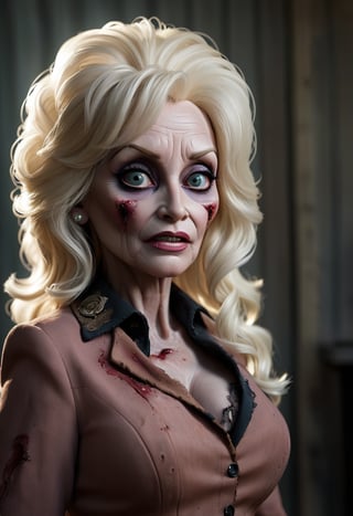 dolly parton - zombie from the walking dead
cinematic color grading lighting vintage realistic film grain scratches celluloid analog cool shadows warm highlights soft focus actor directed cinematography technicolor  Richard Le Manz