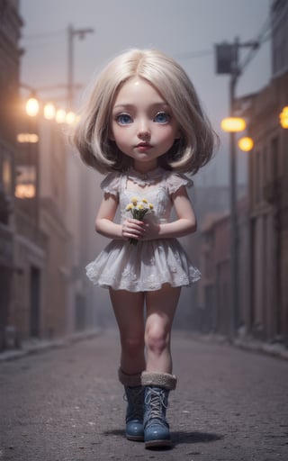whimsical adorable character design 3d octane render, wide shot, chibi extremely cute little christmas fairy hides behind flower , scared of toad, beautiful scenery, roses and daisy gifts, winter time, blue boots, big eyes, award winning, hyper maximalist, octane render, cinematic lighting, detailed, Jean-Baptiste Monge style, epic, sharp focus, hyperrealism painting , detailed character design concept art, matte painting, 8k resolution blade runner, diodes, digital art, beautiful in winter, glowing, cinematic, system unit, smoke, artillery, sparks, racks, motherboard, large perfect eyes, shimmering, filigree, edge lighting, surreal, fantasy,