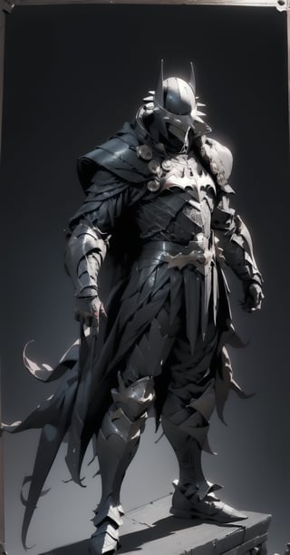 Batman who laughs, ((full-body_portrait)), ((dark room:1.4)), standing_up, upper_body knight armor, black armor, lower body knight armor,nijistyle