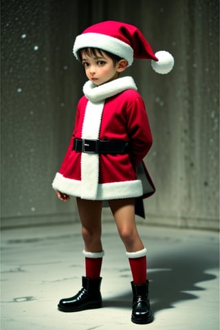 little santa boy,<lora:659111690174031528:1.0>