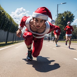 🏃🏽‍♂️💨12.16 daily theme:  Running on the Ground! 🏃🏽‍♂️💨
What if Santa decide to keep his feet on the ground this year?