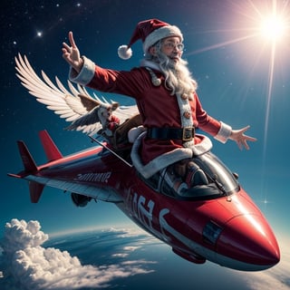 🌈🫧☀️12.15 daily theme:  Soaring in the sky!🌈🫧☀️
When Santa’s delivering gift, he’s busy exploring the romance of the skies!