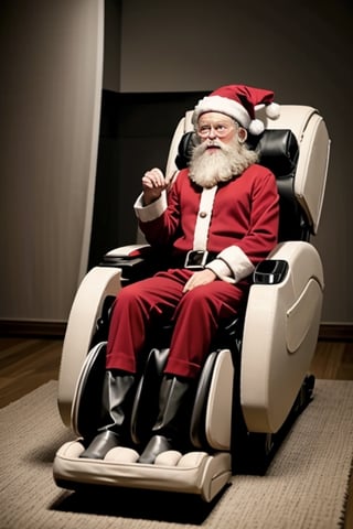  a massage chair with Santa,<lora:659111690174031528:1.0>