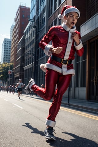 🏃🏽‍♂️💨12.16 daily theme:  Running on the Ground! 🏃🏽‍♂️💨
What if Santa decide to keep his feet on the ground this year?