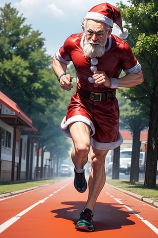 🏃🏽‍♂️💨12.16 daily theme:  Running on the Ground! 🏃🏽‍♂️💨
What if Santa decide to keep his feet on the ground this year?