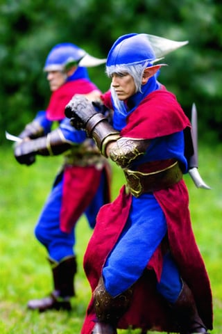 Elf warriors fight against invaders