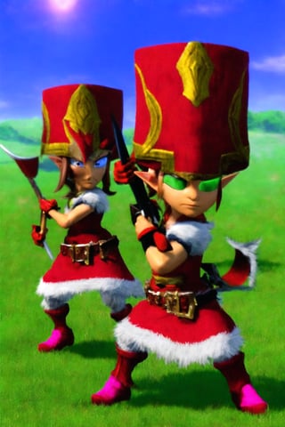 Elf warriors fight against invaders