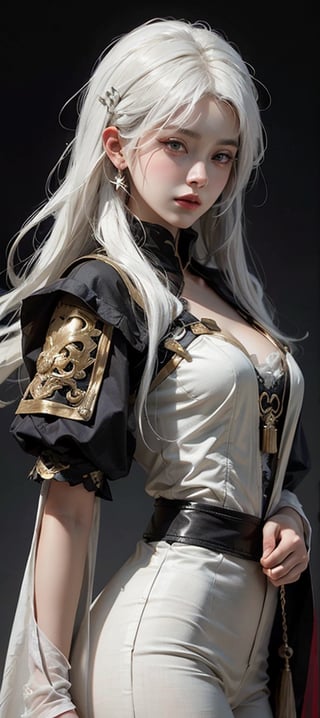 a close up of a woman with white hair and a white mask, beautiful character painting, guweiz, artwork in the style of guweiz, white haired deity, by Yang J, epic exquisite character art, stunning character art, by Fan Qi, by Wuzhun Shifan, guweiz on pixiv artstation