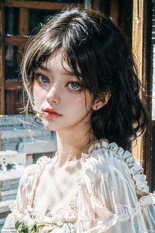 female, ((masterpiece, best quality, ultra detailed, absurdres):1.5) ,1girl, beautiful, ZGirl,orange eyes, white hair, midjourney portrait, chinese_clothes,ZGirl, full_body,dream_girl