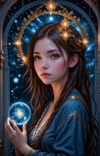 ((masterpiece)), ((best quality)), ((illustration)), extremely detailed,(1girl:1.3), long hair, ultra hd detailed painting, digital art, Jean-Baptiste Monge style, bright, beautiful, splash, Glittering, cute and adorable, filigree, , rim lighting, lights, extremely, magic, surreal, fantasy, digital art, , wlop, artgerm and james jean, , centered, symmetry, painted, intricate, volumetric lighting, beautiful, rich deep colors masterpiece, sharp focus, ultra detailed, in the style of dan mumford and marc simonetti, astrophotography,,<lora:659095807385103906:1.0>