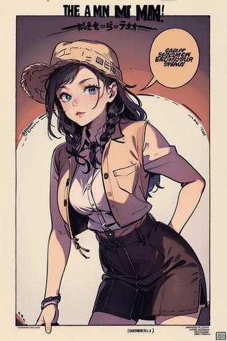 ((1man)), 1 page manga,cowgirl