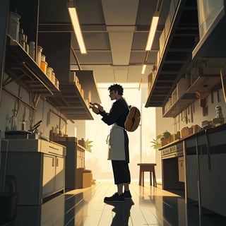 Create a heartfelt depiction of a man's journey in search of his path in life. Illustrate a series of scenes that showcase his exploration of various pursuits and endeavors. Begin with him standing at a crossroads, his face reflecting uncertainty yet determination. As the scenes unfold, show him engaged in different activities - a scientist in a laboratory, a musician strumming a guitar, a chef in a bustling kitchen, a painter before an easel.

Capture the evolving emotions on his face as he experiences moments of joy, frustration, and contemplation. Let the changing environments, from bustling cityscapes to serene nature settings, mirror the diversity of his pursuits. Incorporate subtle details that symbolize growth, such as a small plant sprouting in the background.

Throughout the series, emphasize the man's resilience and courage, even in the face of setbacks. Show his interactions with people he meets along the way - mentors, friends, and strangers who offer guidance and encouragement. As the final scene approaches, illustrate him on a mountaintop, looking out at a breathtaking sunset. The mix of experiences has led him to a place of clarity and inner peace, where he has found his true calling.

Capture the essence of this transformative journey with a blend of realism and emotion. Use lighting, colors, and facial expressions to convey the evolving stages of his quest. The overall composition should evoke a sense of hope, capturing the idea that the journey itself is an essential part of discovering one's purpose.