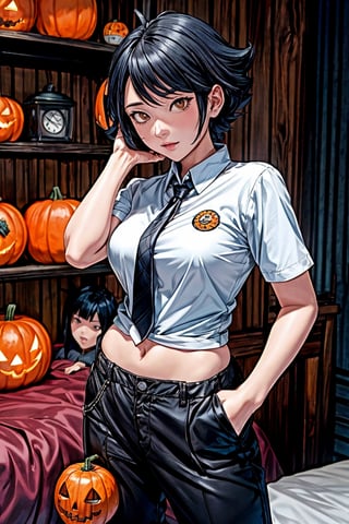 High detailed ,AgoonGirl,makima \(chainsaw man\), sexy pose,
1girl, shirt, tie, black trousers, Full HD, sexy pose, good detail ,makima \(chainsaw man\),red hair, pumpkins monster, pumkins head, bed, room,haruno sakura,sarada,UZUMAKI_HIMAWARI SHORT BLACK HAIR BLUNT 