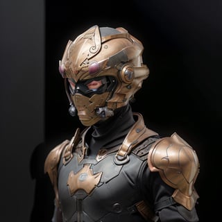 intricate detailed armored helmet, futuristic, technologic, panel,  full face mask, combat technology, tech filigrane, gold, aluminium, purple metalized, studio photography,  8k,super_detailed, ultra_high_resolution, Best quality, masterpiece,  dynamic lighting, depth of field, deep shadow, RAW photo, best quality,rototech