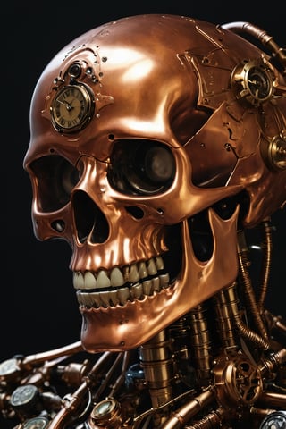 steampunk mechanical scull, copper human scull, shiny copper, steam, pressure valves, dials, intricate details, luxury renaissance steampunk interior, photo, photography, sharp focus, detailed, carries the machinery of a watch, actually a watch,aw0k euphoric style,DonMM4g1cXL ,darkart, in the style of esao andrews,Vogue,sticker,aw0k euphoricred style,ghost person,Movie Poster,shards,ral-chrcrts,Apoloniasxmasbox,style of Edvard Munch,Ukiyo-e,v0ng44g