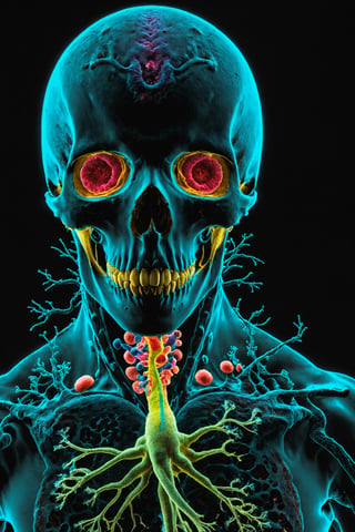 a person has taken lsd and is seeing super bacteria, death bacteria and very dark bacteria