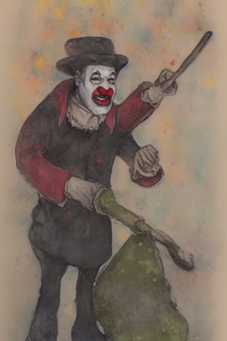 clown gravedigger