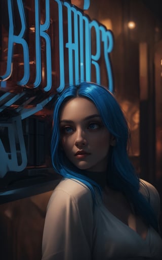 4k, (masterpiece, best quality, highres:1.3), ultra resolution, intricate_details, (hyper detailed, high resolution, best shadows),
1 woman, standing next to a neon light board, glowing in the dark, looking_at_camera, close up shot, light falling on her face, depth_of_field, red and blue lights,

realistic illumination,Mecha,blurry_light_background,realistic illumination,Holy light,Angel's wings