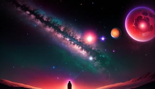 Universe, watching the cosmos, space, planets, abrstact_background