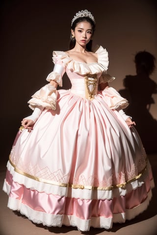  Beautiful Thai Female , Princess Crinoline Dress ,(Thai Crinoline Dress:1.3) , Thai Palace