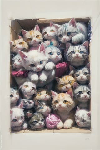 kittens in a box,perfecteyes