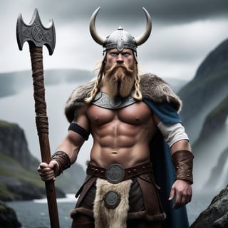 a viking, valhalla,
