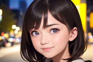 ((1girl, 16year old girl:1.5)), ((Portrait)),loli, petite girl,  whole body, children's body, beautiful shining body, bangs,((darkbrown hair:1.3)),high eyes,(aquamarine eyes), petite,tall eyes, beautiful girl with fine details, Beautiful and delicate eyes, detailed face, Beautiful eyes,natural light,((realism: 1.2 )), dynamic far view shot,cinematic lighting, perfect composition, by sumic.mic, ultra detailed, official art, masterpiece, (best quality:1.3), reflections, extremely detailed cg unity 8k wallpaper, detailed background, masterpiece, best quality , (masterpiece), (best quality:1.4), (ultra highres:1.2), (hyperrealistic:1.4), (photorealistic:1.2), best quality, high quality, highres, detail enhancement, ((Medium hair:1.4)),
((tareme,animated eyes, big eyes,droopy eyes:1.2)),((random expression)),,random Angle,((coat,muffler:1.4)),((thick eyebrows:1.1)),perfect,((manga like visual)),((winter street lights)),perfect light,white fur,facial_mark, neon_palette, shaped_highlights, ((bokeh background, blurry background)), night time, night sky, (city light), horizontal angle, looking away, perfect anatomy, colorful hair clip, many hair clips, ,1girl