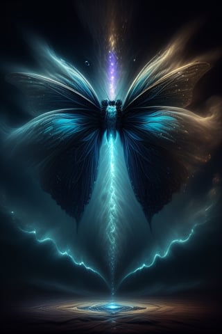 An image of a butterfly with wings formed by two human faces looking at each other, one light and one dark, representing the duality, image with smoke effect and beauty,IMGFIX,89,DDINGU,babilus,DonMF43XL,Pencil Draw,modelshoot style,mdjrny-pprct,Unique Masterpiece,Leonardo Style, dalle,sketch,oil paint ,<lora:659095807385103906:1.0>