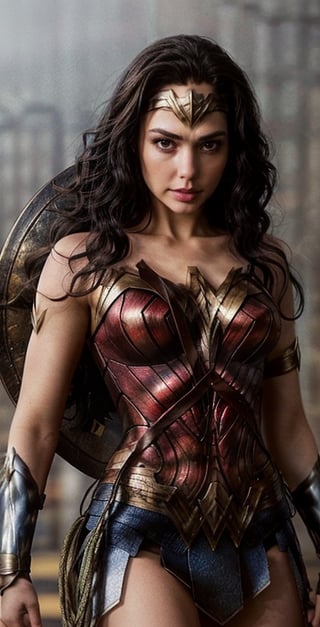 (masterpiece, top quality, Best quality, official art, beautiful and aesthetic:1.2), ((Wonder woman, DC character, )) (Masterpiece, Best quality), (finely detailed eyes), voluptuous sexy body, (finely detailed eyes and detailed face), (Extremely detailed CG, Ultra detailed, Best shadow), Beautiful conceptual illustration, (illustration), (extremely fine and detailed), (Perfect details), (Depth of field ,REALISTIC,wonder_woman
