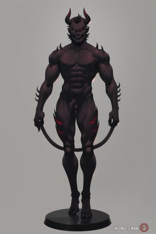 oni demon, male, full figure, standing pose, ultra detailed, evil