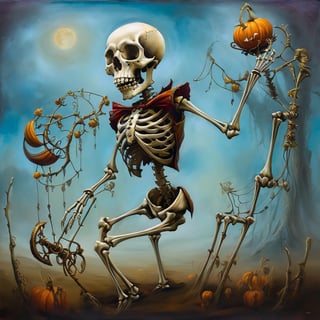 animate_skeleton, in the style of esao andrews