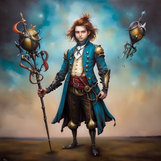 knights (ensemble stars!), in the style of esao andrews, full figure, hands in pocket, 