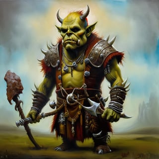 orc, in the style of esao andrews
