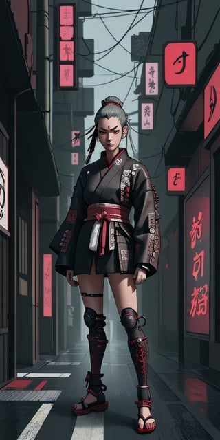 samurai, cyberpunk