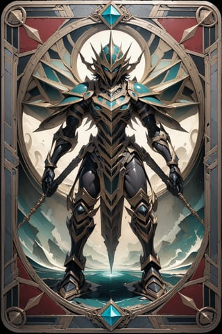 (masterpiece:1.4), ((best quality, 8k, ultra-detailed)), centauro, illustration, beautiful, full body, in TCG Card frame