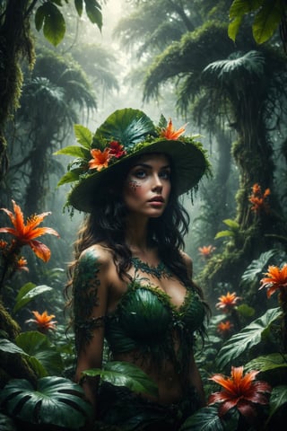 mitica y misteriosa esena de fantasia tropical