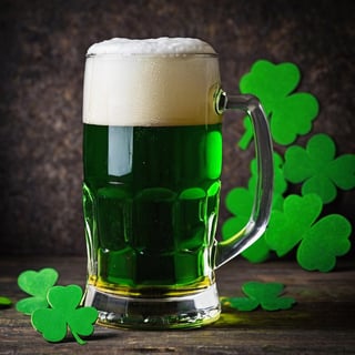 glass of beer, St Patrick's Day