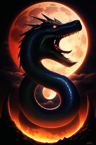 midgard serpent, big circle, monster, blood moon in background 


maximum image texture, best quality UHD 16k, Anime 1.5, best quality, masterpiece, Ultra detailed, very high definition, extremely delicate and beautiful, more contrast, high contrast,