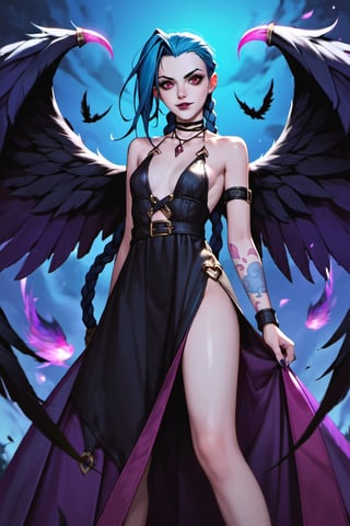 source_anime, score_9, score_6_up, score_5_up, source_anime, morgana, league_of_legends, jinx, wings, dress, 
