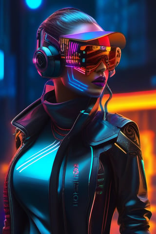 "tensorart", we can't wait to see your artistic vision in action! Create a series of cyberpunk-style, each with a unique and immersive design. Use neon color palettes to enhance the futuristic, tech aesthetic. these characters convey a combination of strength, elegance and mystery. Feel free to explore mechanical details, clothing and accessories that capture the essence of cyberpunk in a fascinating way!"