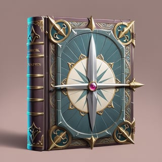 book of sharpness, white sharp blade, game icon, medieval, pastel muted colors, digital art, 8K resolution, ultra quality, trending on artstation, intricate details, highly detailed