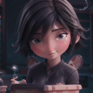 High detailed l cinematic results, colorful ultra detailed picture of mouse girl shoping,background,  sharp focus on face, work of beauty and sense of magic and fantasy, 8kUHD, resembling steam in water, ,3D MODEL,chibi,GoGo Tomago
