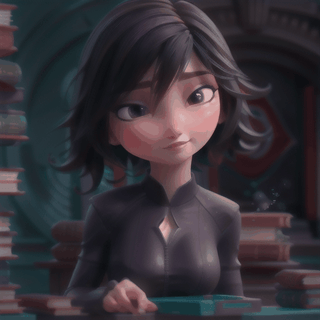 wide angle, camera ,High detailed , cinematic results, colorful ultra detailed picture of  ful body llittle witch , in library ,background,  sharp focus on face, work of beauty and sense of magic and fantasy, 8kUHD, resembling steam in water, ,3D MODEL,chibi,GoGo Tomago
