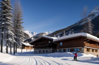 Beautiful touristic ski hotel

