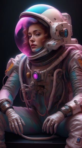 Moody Portrait of {Vaporwave Futuristic Cyberpunk Space Suit} with {cool} helmet, {Space,Space Station}, perfect composition by Stanley Kubrick, hyperrealistic, super detailed, 8k, high quality, trending art, trending on artstation, sharp focus, studio photo, intricate details, highly detailed, by greg rutkowski