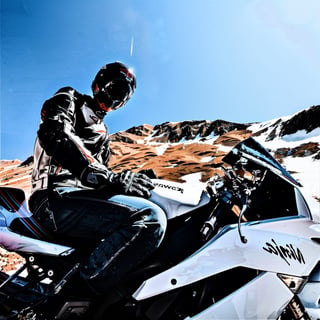 motorcycle in the snow with a helmet on, riding, sitting on a motorcycle, riding a motorcycle, motorbiker, lonely rider, picture of a male biker, wallpaper - 1 0 2 4, kawasaki, wallpaper!, sitting on cyberpunk motorbike, motorcycle, riding on the road, screensaver, biker, high contrast!, ninja, riding a motorbike